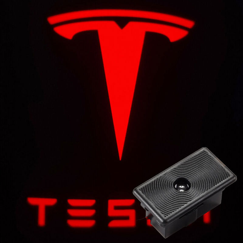 Dørlys med logo 2 stk - TESLA